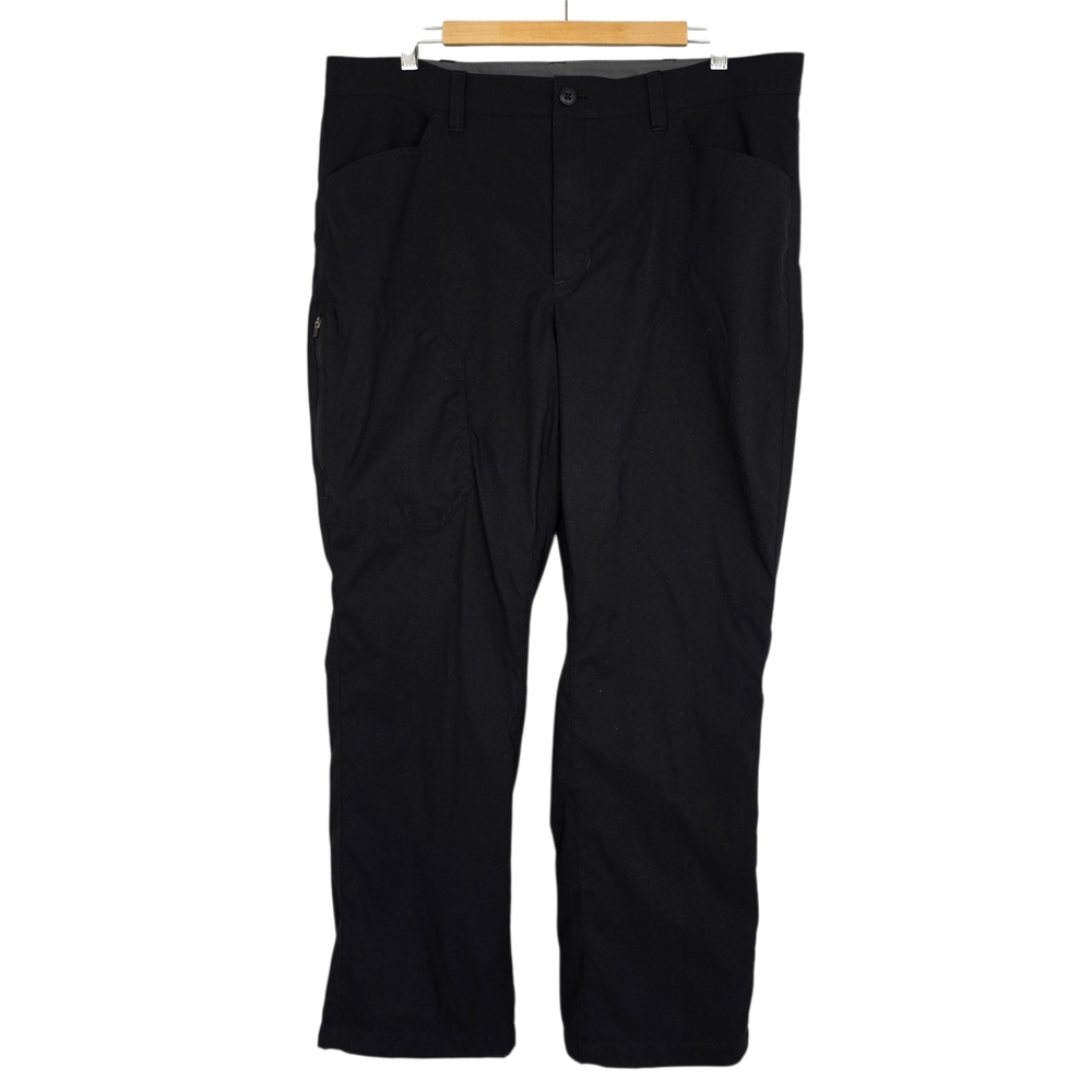 Eddie Bauer Men's Black Fleece-Lined Cold Weather Tech Pants Stretch Size 38x30